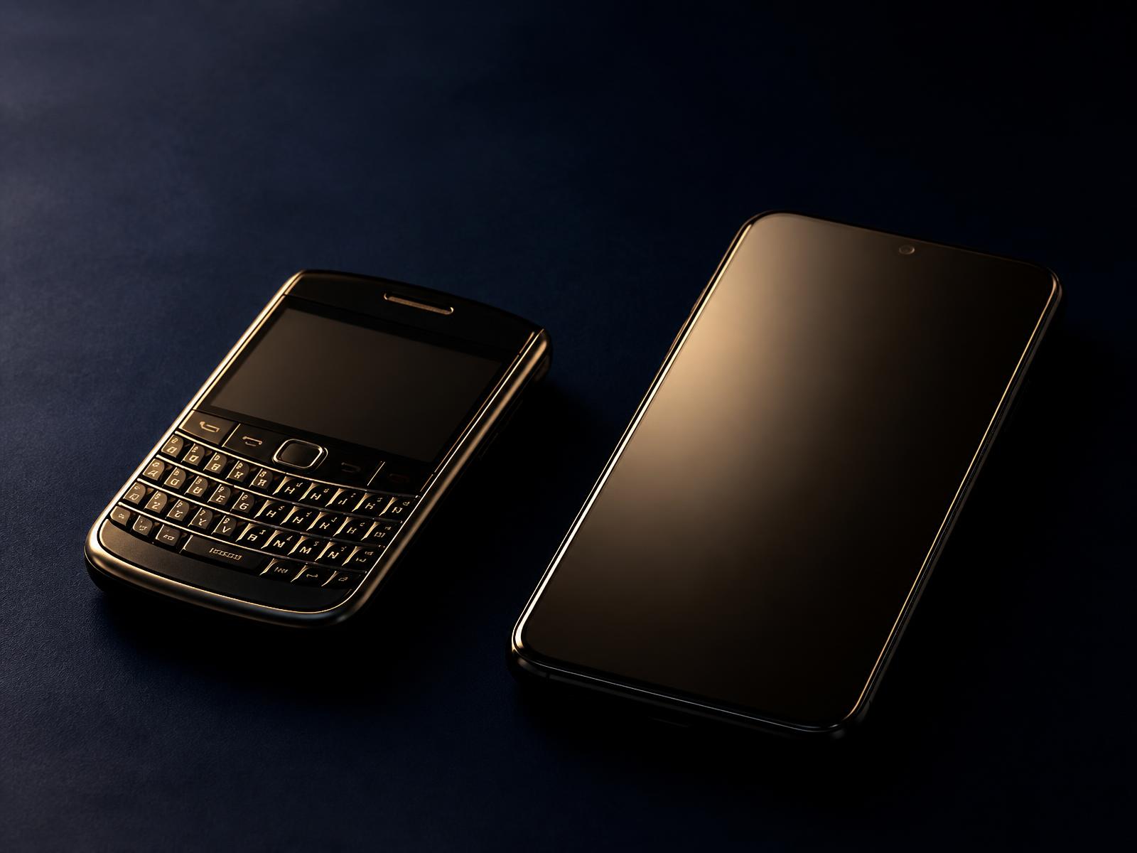 Dos generaciones de tecnología, una complicada y otra simple, una junto a la otra